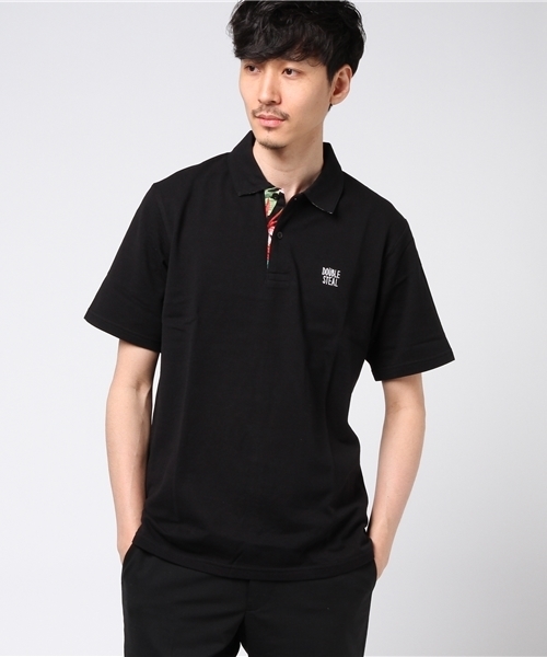 DOUBLE STEAL（ダブルスティール）の「Prepeller Aloha POLO　ポロシャツ（ポロシャツ・メンズ・ホワイト×レッド/カーキ/ホワイト×ネイビー/ブラック系その他/ブラック×レッド・LARGE/X-LARGE/MEDIUM）」の21枚目の写真