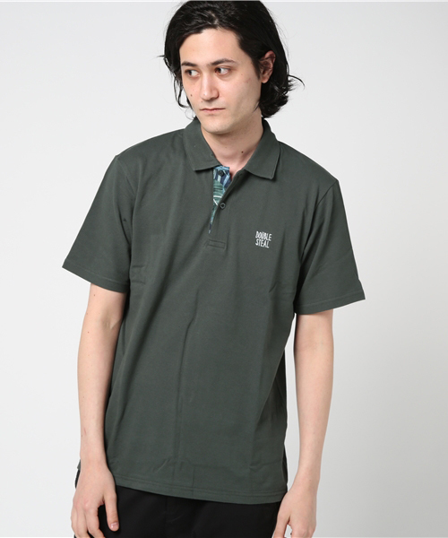 DOUBLE STEAL（ダブルスティール）の「Prepeller Aloha POLO　ポロシャツ（ポロシャツ・メンズ・ホワイト×レッド/カーキ/ホワイト×ネイビー/ブラック系その他/ブラック×レッド・LARGE/X-LARGE/MEDIUM）」の20枚目の写真