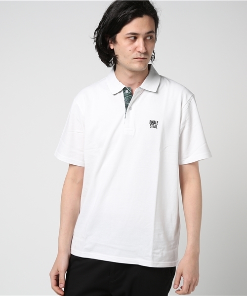 DOUBLE STEAL（ダブルスティール）の「Prepeller Aloha POLO　ポロシャツ（ポロシャツ・メンズ・ホワイト×レッド/カーキ/ホワイト×ネイビー/ブラック系その他/ブラック×レッド・LARGE/X-LARGE/MEDIUM）」の19枚目の写真