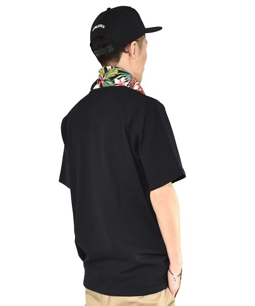 DOUBLE STEAL（ダブルスティール）の「Prepeller Aloha POLO　ポロシャツ（ポロシャツ・メンズ・ホワイト×レッド/カーキ/ホワイト×ネイビー/ブラック系その他/ブラック×レッド・LARGE/X-LARGE/MEDIUM）」の17枚目の写真