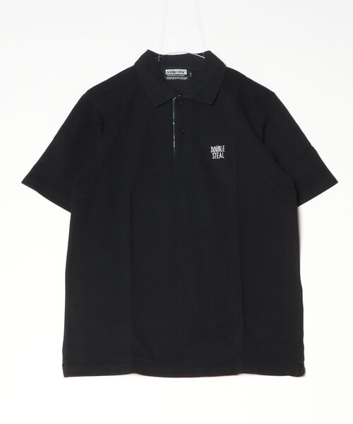 DOUBLE STEAL(ダブルスティール)の「Prepeller Aloha POLO ポロシャツ(ポロシャツ・メンズ・ホワイト×レッド/カーキ/ホワイト×ネイビー/ブラック系その他/ブラック×レッド・LARGE/X-LARGE/MEDIUM)」の1枚目の写真