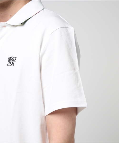 DOUBLE STEAL（ダブルスティール）の「Prepeller Aloha POLO　ポロシャツ（ポロシャツ・メンズ・ホワイト×レッド/カーキ/ホワイト×ネイビー/ブラック系その他/ブラック×レッド・LARGE/X-LARGE/MEDIUM）」の9枚目の写真