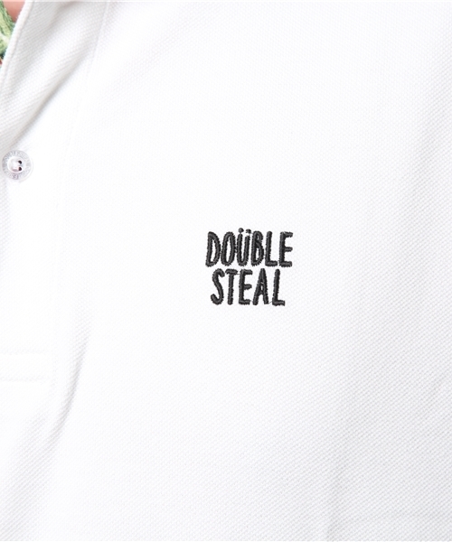 DOUBLE STEAL（ダブルスティール）の「Prepeller Aloha POLO　ポロシャツ（ポロシャツ・メンズ・ホワイト×レッド/カーキ/ホワイト×ネイビー/ブラック系その他/ブラック×レッド・LARGE/X-LARGE/MEDIUM）」の11枚目の写真