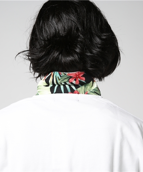 DOUBLE STEAL（ダブルスティール）の「Prepeller Aloha POLO　ポロシャツ（ポロシャツ・メンズ・ホワイト×レッド/カーキ/ホワイト×ネイビー/ブラック系その他/ブラック×レッド・LARGE/X-LARGE/MEDIUM）」の12枚目の写真