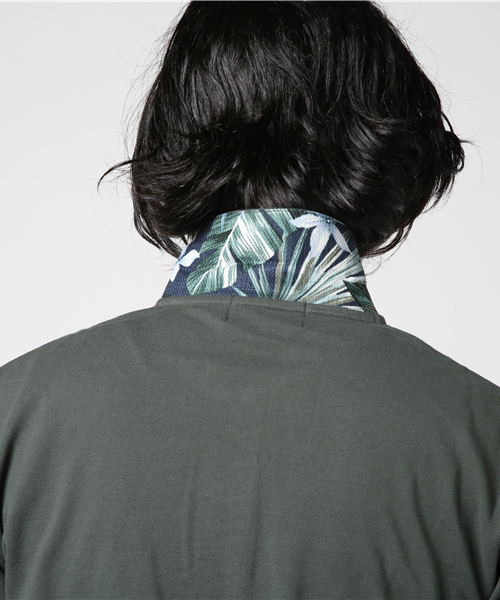 DOUBLE STEAL（ダブルスティール）の「Prepeller Aloha POLO　ポロシャツ（ポロシャツ・メンズ・ホワイト×レッド/カーキ/ホワイト×ネイビー/ブラック系その他/ブラック×レッド・LARGE/X-LARGE/MEDIUM）」の14枚目の写真