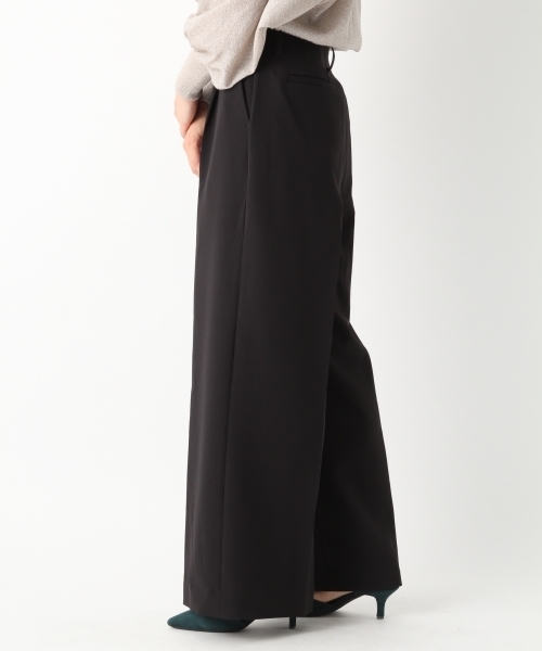 A part by（アパートバイ）の「P/PUワイドパンツ  766354（その他パンツ・レディース・グリーン/ブラック/オフホワイト/ブラック系その他・MEDIUM/LARGE）」の5枚目の写真