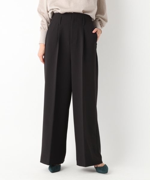 A part by（アパートバイ）の「P/PUワイドパンツ  766354（その他パンツ・レディース・グリーン/ブラック/オフホワイト/ブラック系その他・MEDIUM/LARGE）」の18枚目の写真