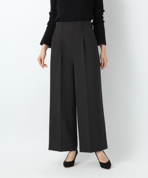 A part by（アパートバイ）の「P/PUワイドパンツ  766354（その他パンツ・レディース・グリーン/ブラック/オフホワイト/ブラック系その他・MEDIUM/LARGE）」の19枚目の写真