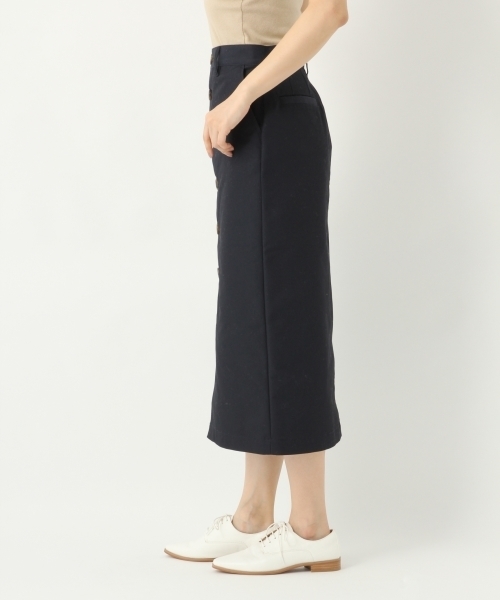 A part by（アパートバイ）の「CPチノマエボタンタイトスカート 778720（スカート・レディース・ベージュ/ネイビー/ブラウン/ライトピンク・MEDIUM/LARGE）」の5枚目の写真