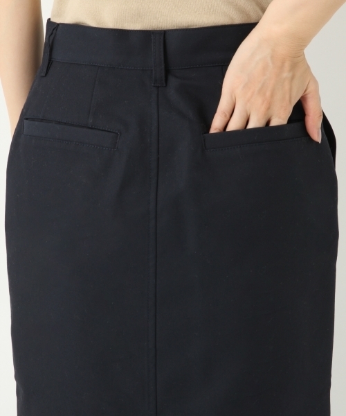 A part by（アパートバイ）の「CPチノマエボタンタイトスカート 778720（スカート・レディース・ベージュ/ネイビー/ブラウン/ライトピンク・MEDIUM/LARGE）」の6枚目の写真