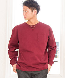 『CavariA/キャバリア』USAコットンビッグシルエットクルーネック長袖Tシャツ