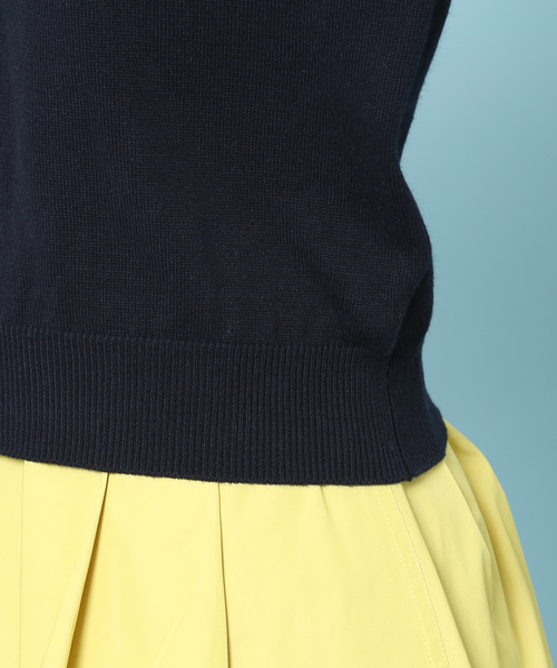 ROPE' PICNIC（ロペピクニック）の「【WEB限定】袖レース重ねプルオーバー（ニット/セーター・レディース・ホワイト/ライトグレー/ネイビー・38）」の4枚目の写真