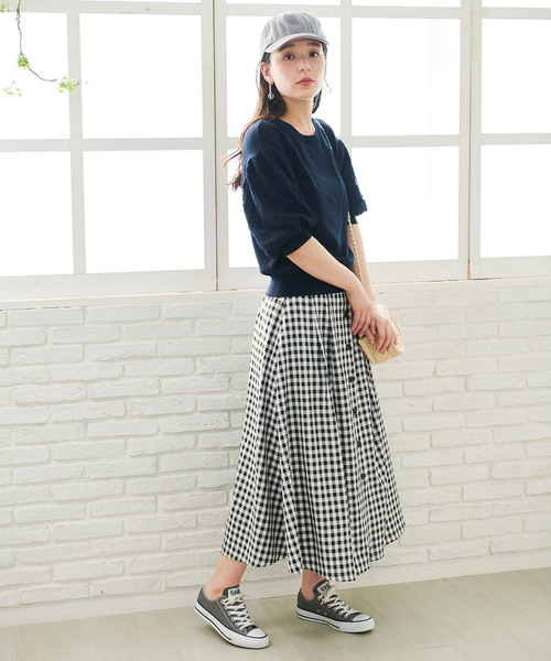 ROPE' PICNIC（ロペピクニック）の「【WEB限定】袖レース重ねプルオーバー（ニット/セーター・レディース・ホワイト/ライトグレー/ネイビー・38）」の15枚目の写真