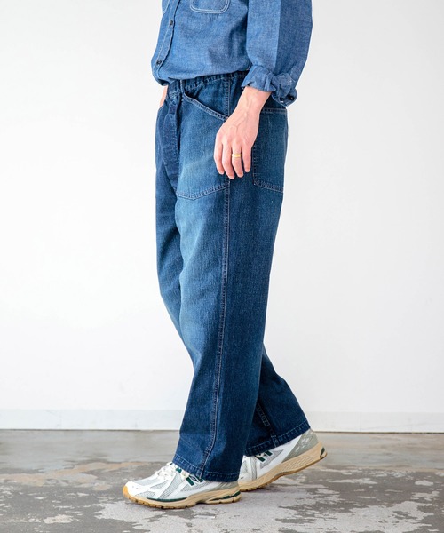 OMNIGOD（オムニゴッド）の「[OMNIGOD mens / オムニゴッド]　10ozデニム　PWイージーパンツ（デニムパンツ・メンズ・インディゴブルー・2/3）」の14枚目の写真