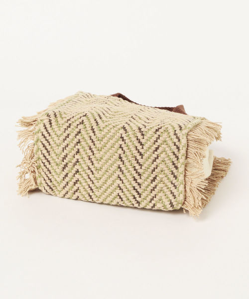 Ray BEAMS（レイビームス）の「Lilas Campbell / ヘリンボーン フリンジ バッグ（トートバッグ・レディース・ブラック/ブラウン・ONE SIZE）」の21枚目の写真