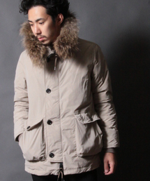 AMERICAN RAG CIE | AMERICAN RAG CIE ラクーンファーダウンコート113-AER-M132-BL064∴(ダウンジャケット/コート)