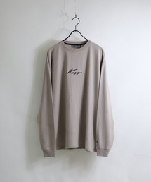 【Kappa/カッパ】別注 袖テープ / 刺繍ロゴ / 袖プリント ビッグシルエットロンT