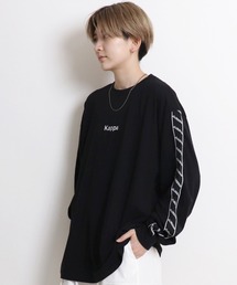 Kappa（カッパ）の「【Kappa/カッパ】別注 袖テープ / 刺繍ロゴ / 袖プリント ビッグシルエットロンT（Tシャツ/カットソー・メンズ）」