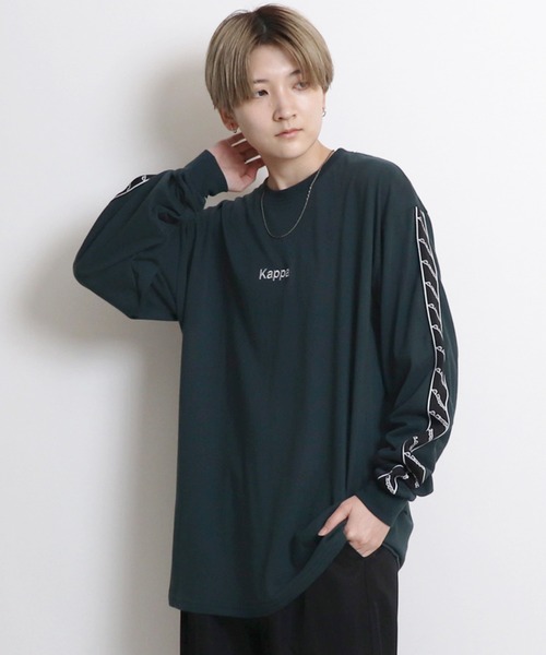 特別オファー セール】【Kappa/カッパ】別注 袖テープ / 刺繍ロゴ / 袖 トップス