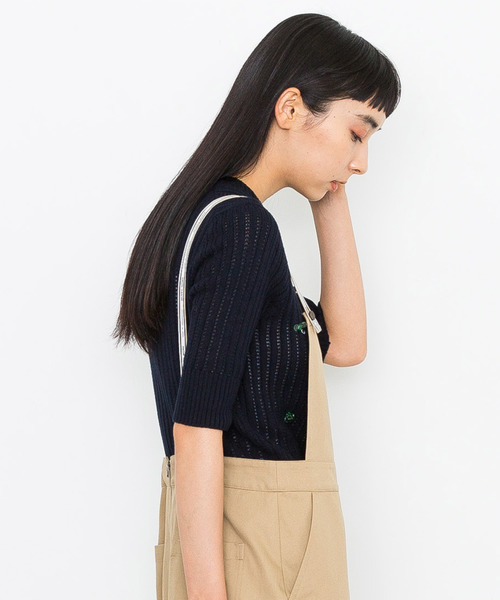 MUVEIL（ミュベール）の「【MUVEIL】刺繍入りニットプルオーバー 