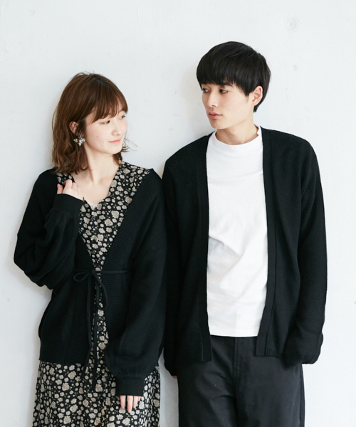 PairPair(ペアペア)の「ハニカム編みトッパーカーディガン(カーディガン/ボレロ・メンズ・ブラック/ベージュ・FREE)」の3枚目の写真