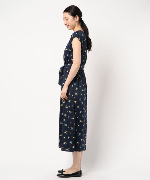 GeeRA(ジーラ)の「ウエストゴムロングワンピース(ワンピース・レディース・ネイビー/ドット/チェック/その他・X-LARGE/LARGE/MEDIUM/SMALL)」の5枚目の写真