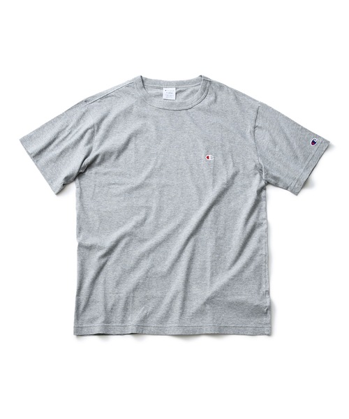 Champion(チャンピオン)の「【CHAMPION/チャンピオン】ブランドベストセラーアイテム 定番の無地 ワンポイントブランドロゴ入り スタンダードシルエット ユニセックスサイジング ベーシック半袖Tシャツ カットソー(Tシャツ/カットソー・メンズ・グレー/ブラック/ホワイト/レッド/ピンク/ネイビー/ライトベージュ/ブルー/チャコールグレー/ダークグリーン/イエロー/杢グレー/ミント/ライトグリーン/オレンジ/パープル/ベージュ・X-LARGE/SMALL/MEDIUM/LARGE/XX-LARGE)」の4枚目の写真