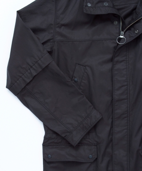 MONKEY TIME（モンキータイム）の「MT∴ コットン/ツイル 2WAY フーデッドコート§（ナイロンジャケット・メンズ・オフホワイト/ブラック・SMALL/MEDIUM/LARGE）」の15枚目の写真