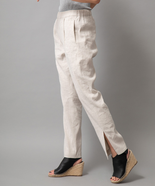 Munich（ミューニック）の「ストレッチバイオリネンサイドスリットパンツ（その他パンツ・レディース・ブラック/グレー/ナチュラル/キャメル・XS/S/M）」の20枚目の写真