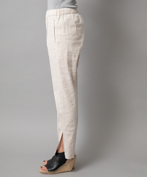 Munich（ミューニック）の「ストレッチバイオリネンサイドスリットパンツ（その他パンツ・レディース・ブラック/グレー/ナチュラル/キャメル・XS/S/M）」の21枚目の写真