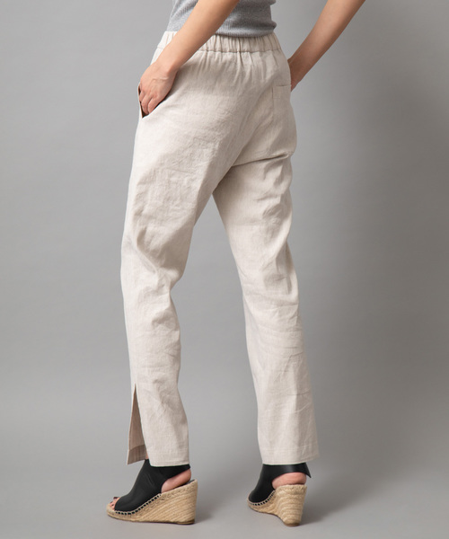 Munich（ミューニック）の「ストレッチバイオリネンサイドスリットパンツ（その他パンツ・レディース・ブラック/グレー/ナチュラル/キャメル・XS/S/M）」の22枚目の写真