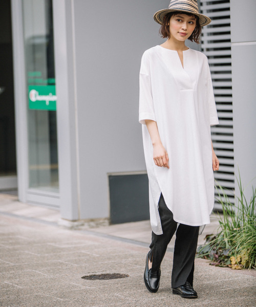 Munich（ミューニック）の「ストレッチバイオリネンサイドスリットパンツ（その他パンツ・レディース・ブラック/グレー/ナチュラル/キャメル・XS/S/M）」の12枚目の写真