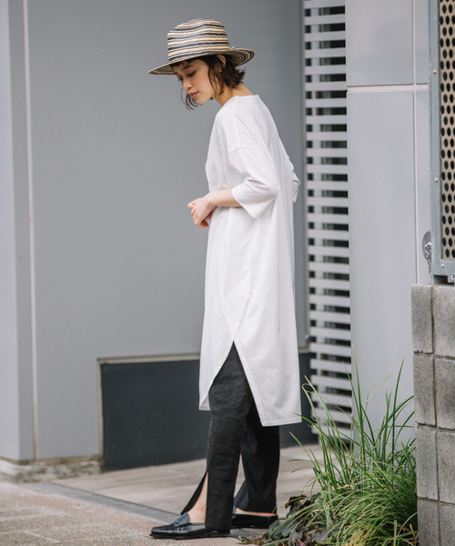 Munich（ミューニック）の「ストレッチバイオリネンサイドスリットパンツ（その他パンツ・レディース・ブラック/グレー/ナチュラル/キャメル・XS/S/M）」の13枚目の写真