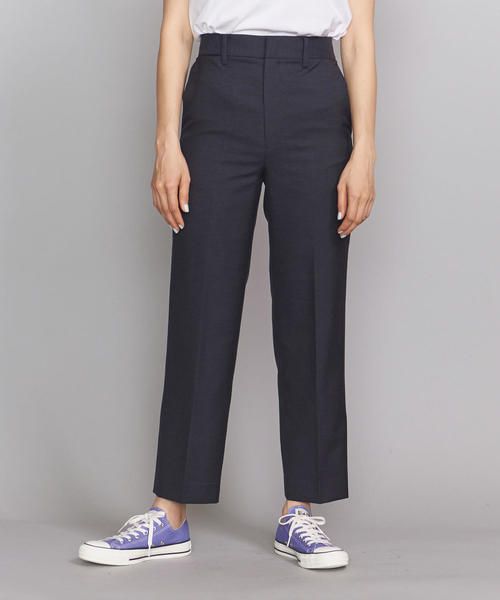 BEAUTY&YOUTH UNITED ARROWS（ビューティーアンドユースユナイテッドアローズ）の「BY ドライタッチストレートパンツ -手洗い可能-◆（その他パンツ・レディース・ナチュラル/ネイビー・SMALL/MEDIUM/LARGE）」の4枚目の写真