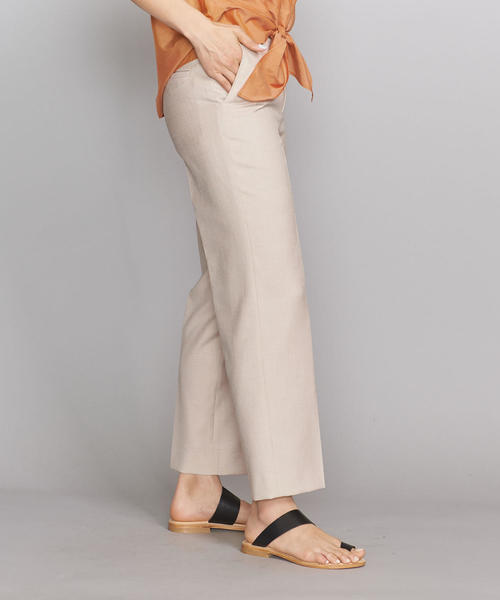 BEAUTY&YOUTH UNITED ARROWS（ビューティーアンドユースユナイテッドアローズ）の「BY ドライタッチストレートパンツ -手洗い可能-◆（その他パンツ・レディース・ナチュラル/ネイビー・SMALL/MEDIUM/LARGE）」の14枚目の写真
