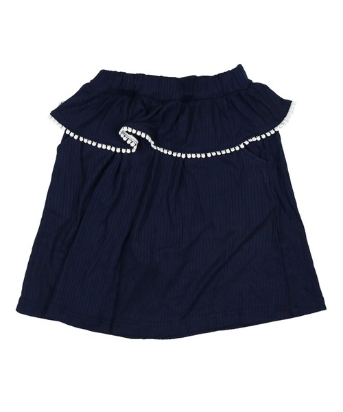 studio mini（スタディオ ミニ）の「サッカー天竺６.５分丈ワイドパンツ（その他パンツ・キッズ・グレー/ネイビー・130/140/90/100/110/120）」の3枚目の写真