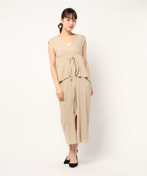 【SLOBE IENA 】スローブイエナ 2025 ワンピース セール】SLOBE IENA Fi.m カシュクールワンピース（ワンピース