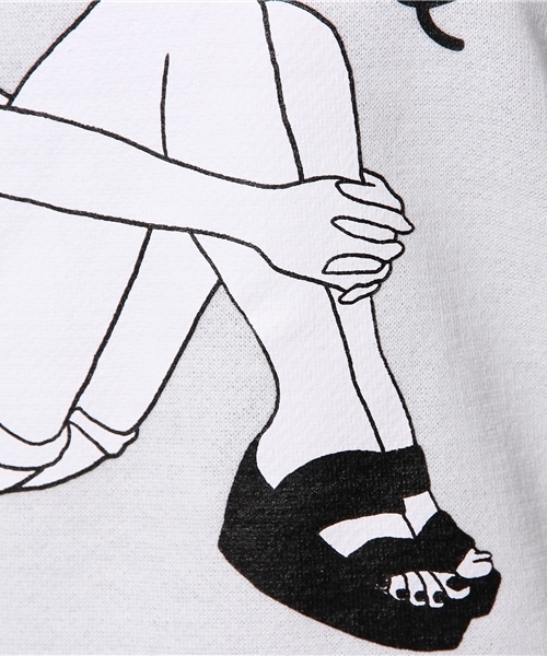 WEGO（ウィゴー）の「WEGO/マリンガール5分袖スウェット（スウェット・レディース・オフホワイト/ホワイト系その他/ブルー/ピンク・FREE）」の11枚目の写真