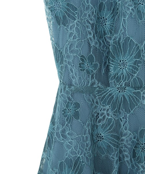 kaene（カエン）の「アシメヘム総レースワンピース（ドレス・レディース・グレー/グリーン・38/36）」の10枚目の写真