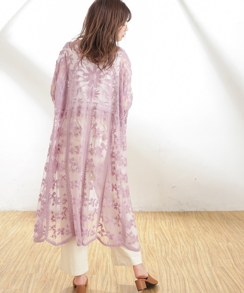 natural couture（ナチュラルクチュール）の「ヴィンテージレースガウン（シャツ/ブラウス・レディース・ピンク/オフホワイト/ベージュ・FREE）」の16枚目の写真