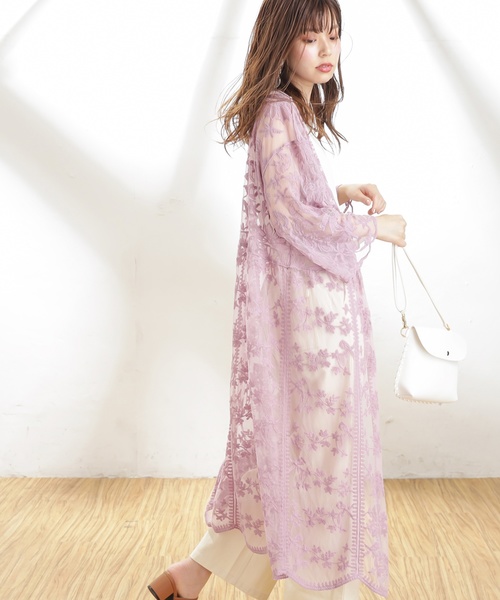 natural couture（ナチュラルクチュール）の「ヴィンテージレースガウン（シャツ/ブラウス・レディース・ピンク/オフホワイト/ベージュ・FREE）」の14枚目の写真