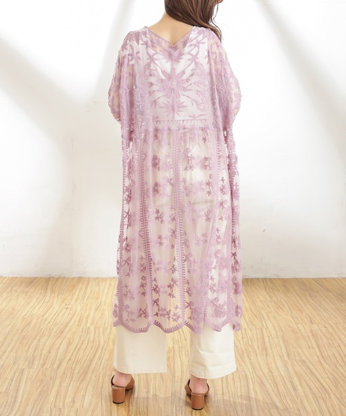 natural couture（ナチュラルクチュール）の「ヴィンテージレースガウン（シャツ/ブラウス・レディース・ピンク/オフホワイト/ベージュ・FREE）」の20枚目の写真