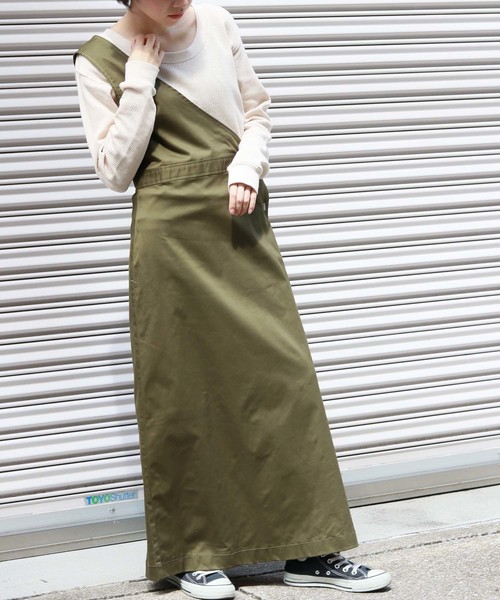 HER CLOSET(ハークローゼット)の「【HER CLOSET】ハニカムワッフルUネックプルオーバー(Tシャツ/カットソー・レディース・アイボリー/チャコールグレー/ブラック/ベージュ/ブラウン・M)」の21枚目の写真