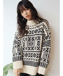EVRIS | ハンドライクジャカードニット(ニット/セーター)