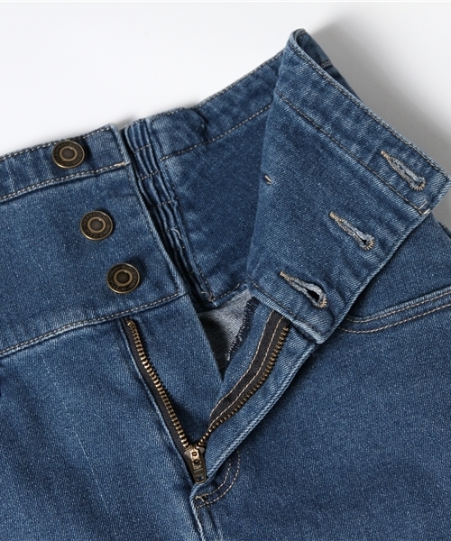 WEGO（ウィゴー）の「WEGO/デニムハイウエストタイトスカート（デニムスカート・レディース・ホワイト/インディゴブルー/ダークインディゴブルー・FREE）」の6枚目の写真