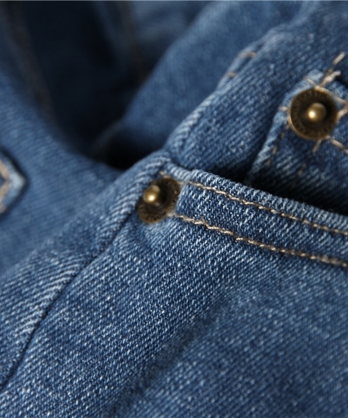 WEGO（ウィゴー）の「WEGO/デニムハイウエストタイトスカート（デニムスカート・レディース・ホワイト/インディゴブルー/ダークインディゴブルー・FREE）」の5枚目の写真