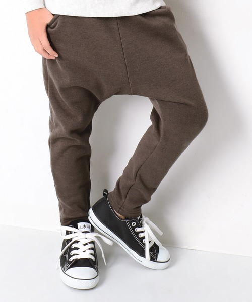 devirock(デビロック)の「裏シャギーサルエルパンツ(その他パンツ・キッズ・ブラック/スモークピンク/ヘザーチャコール/キャメル/パープル系その他/モカ/ライトブラウン/カーキ・80cm/90cm/95cm/110cm/100cm/120cm/150cm/160cm/130cm/140cm)」の5枚目の写真