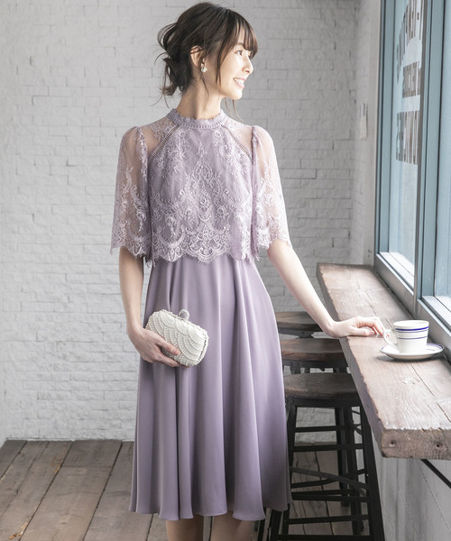 フレアレーススリーブワンピース Form Forma フォルムフォルマ Online Store 公式 通販サイト