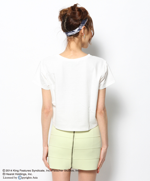 L.D.S.(エルディーエス)の「BETTY BOOP ミニTシャツ(Tシャツ/カットソー・レディース・ホワイト系/ピンク系/ブルー系・FREE)」の9枚目の写真