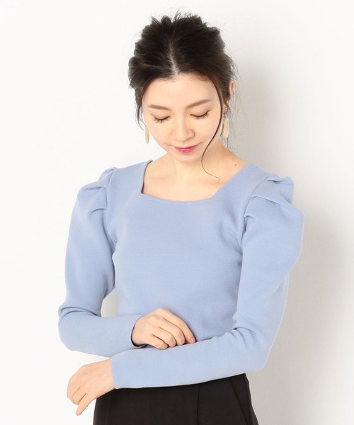 archives（アルシーヴ）の「パワショルラメニットプルオーバー（ニット/セーター・レディース・アイボリー/ブラック/グリーン/ブルー・MEDIUM）」の4枚目の写真